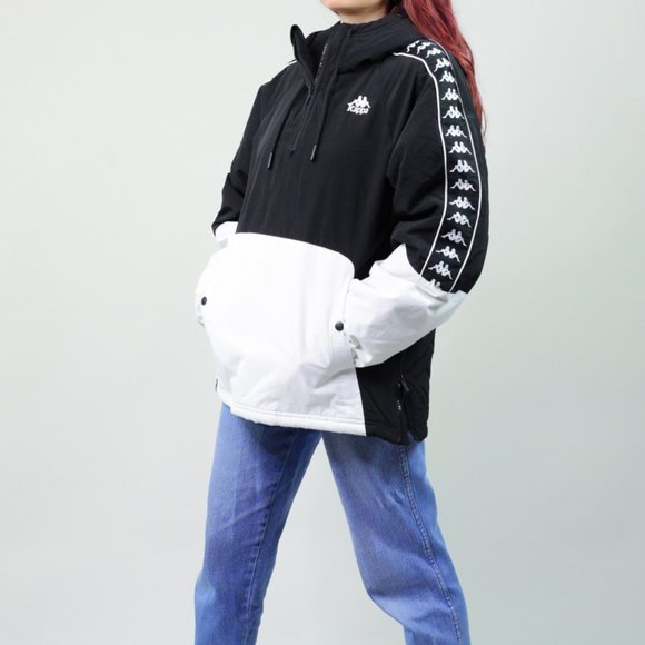 Kappa Black And White Puffer Parka 